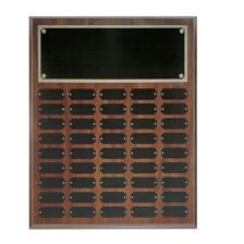 16" x 20" Cherry Finish Perpetual Plaque with 45 Plates