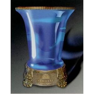 Custom Blue Vase Award