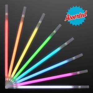 Glow Straw ASSORTED COLOR Party Packs - BLANK