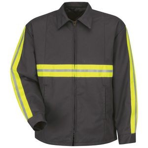 Red Kap Enhanced Visibility Charcoal Perma-Lined Jacket