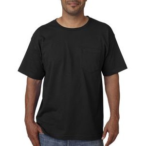 BAYSIDE Adult Short-Sleeve T-Shirt with Pocket