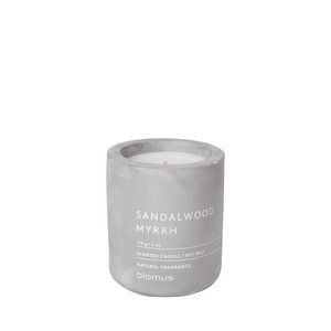 Blomus Fragra Sandalwood Myrrh Small Candle w/Concrete Container