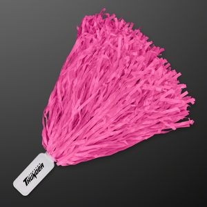 Economy Pink Pom Poms (Non-Light Up) - Domestic Print