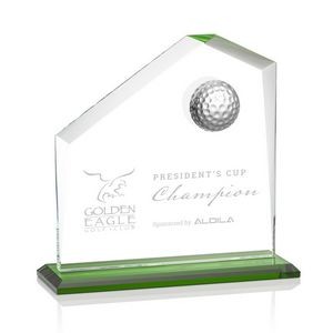 Andover Golf Award - Starfire/Green 8"x8"