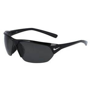 Nike® Skylon Ace P Black/Sliver Gray Sunglasses w/White Swoosh
