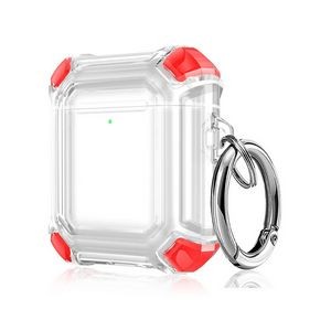 Transparent Earphone Protective Case With Keyring