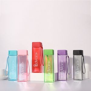 Portable Square Shape Water Bottles With Lid