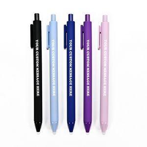 Soft Touch Plastic Ballpoint Pen