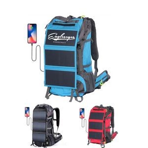 68L Hiking Backpack with 20 Watts Solar Charger Panel