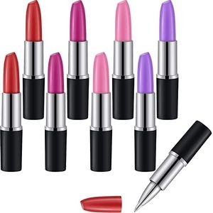 Lipstick Shape Ballpoint Pen for Students Kids Presents Office Stationery Supplies