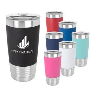 Polar Camel 20 oz. Silicone Grip Tumbler with Clear Lid