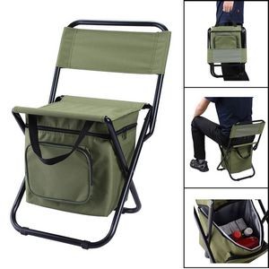 Fishing Chair Backpack Insulated Cooler Bag