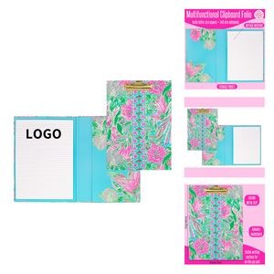 9.5 inches Wide x 12.5 inches High 60 Page Lined Notepad and Interior Storage Pocket Clipboard