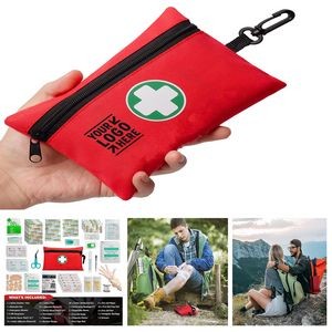 Travel Outdoor Camping Home 110 Piece Mini First Aid Kit Includes Emergency Foil Blanket Scissors