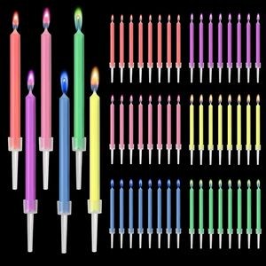 Colorful Flame Birthday Candles - Create Magical Celebrations