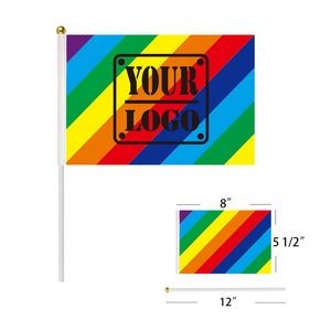 Rainbow LGBTQ Hand Flags