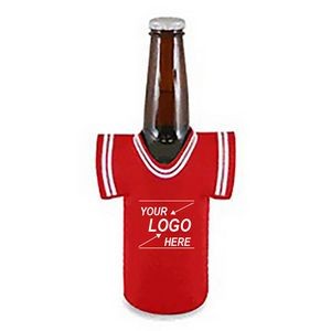 Jersey Beer Bottle Cooler Holder Neoprene Sleeve