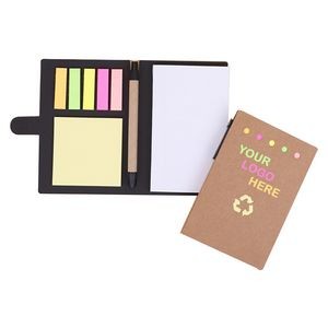 4" x 6" Notebook with Sticky Notes and Pen
