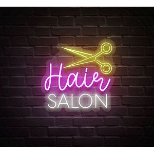 Hair Salon Neon Sign (44" x 44")