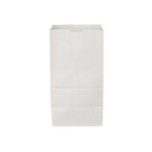 White Kraft 6# Paper SOS/ Grocery Bag (6"x3 3/4"x11")