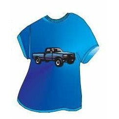 Blue Pick Up T-Shirt Mighty Mini Magnet