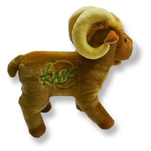 Custom Plush Ram w/ Direct Embroidery