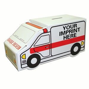 Ambulance Bank w/Pre-printed Stock Graphics