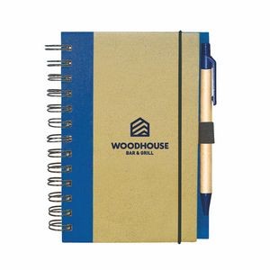 Recycled Cardboard Notepad with Pen