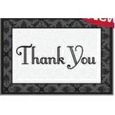 Decorative Thank You Business Note Card - 3 sizes