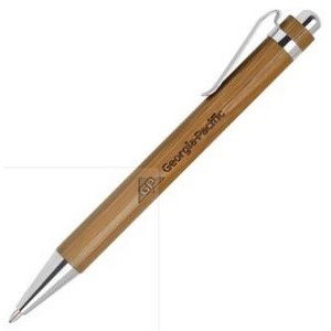 Bamboo-I Chrome Click Action Ballpoint Pen