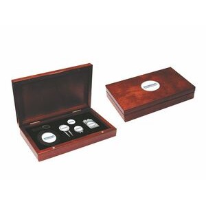 Rosewood Golf Kit with Bag Tag, repair tool, hat clip, money clip, ball marker