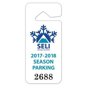 Rear View Mirror Parking Tag (2.875" x 6.75")