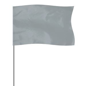 Silver 5" x 8" Marker Flag on a 36" Wire