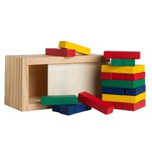 Multi-Colored Wooden Tower Puzzle