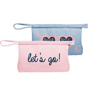 Continued Jetsetter Large Pouch (Colored Canvas & Denim)