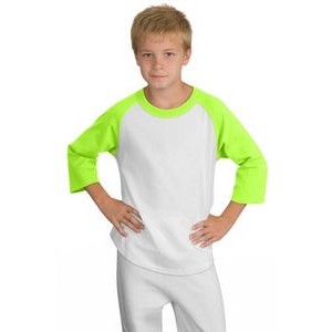 Youth Sport-Tek Colorblock Raglan Jersey Shirt