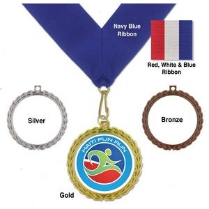 Digital Printed Award 2.5" Medallion w/Garland Edge (Made in USA)