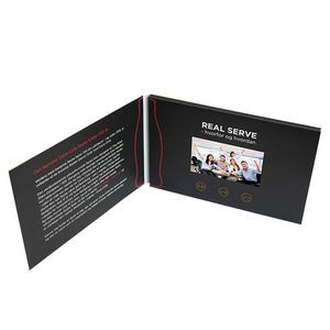 2.8" LCD A6 Standard Soft Cover Business Video Brochure Card