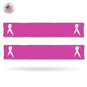 Breast Cancer Awareness Cooling Towel, MADE IN USA, Dye Sub, 7"x34"