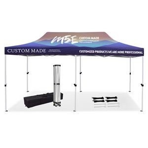 10' X 20' Advertising Tent With Dye Sublimated Canopy