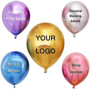 Custom-printed 10/12 Inch Metallic Balloon Wedding Decoration Balloons
