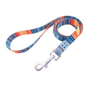 1"W x 72"L Polyester Pet Leash Sublimation w/ Metal Carabiner