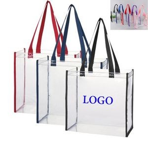 Transparent PVC Shopper Beach Tote Bags