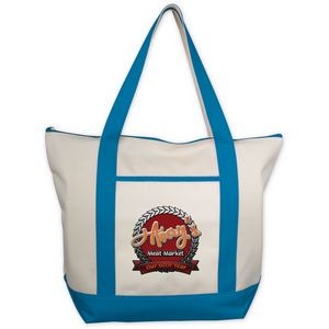 Classic Zippered Tote - Embroidered
