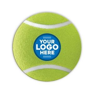 40 Pt. 4" Tennis Ball Pulpboard Coaster with Full-Color on 1 or 2 Sides