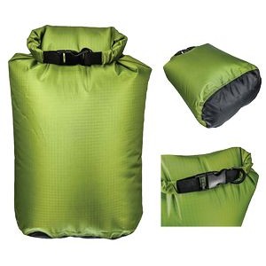 15L Waterproof Green Dry Sack With Gusseted bottom(14"x20.1/2")