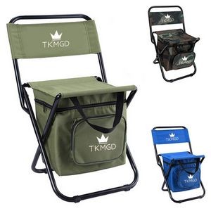 Foldable Camping Chair w/ Cooler Bag