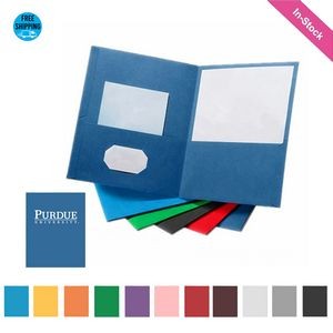 Textured Paper Twin Pocket Folder (direct import)
