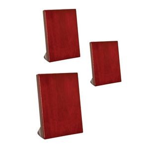 7.25" x 9.25" Standing Rosewood Finish Plaques