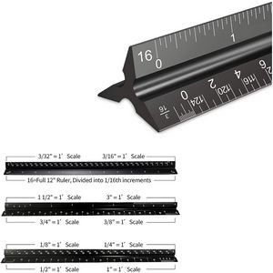 Architectural Scale Triangle Drafting Ruler